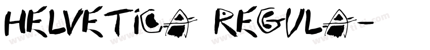 helvetica regula字体转换